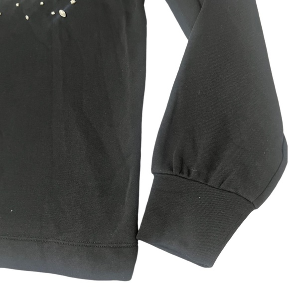 Loft Black Cheers Sweatshirt Long Sleeves Crew neck  Size M - Picture 7 of 12